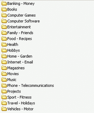 Tip 2.1 - Home Standard Folder Hierarchy